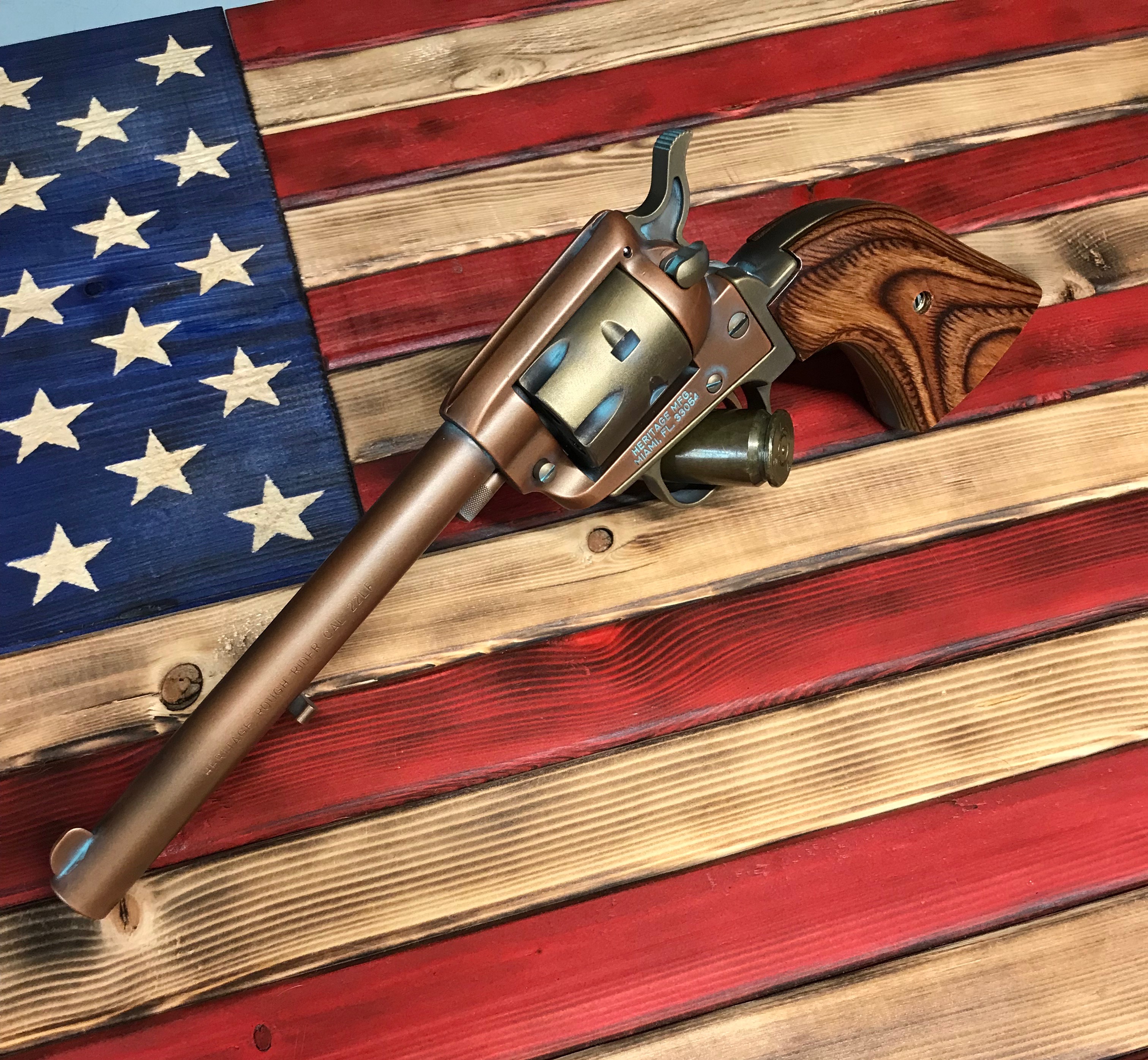 Revolver Raspberry Color Heritage Rough Rider Revolver Cerakoted using Blue Raspberry, Parakeet ...