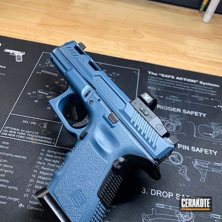 Powder Coating: 9mm,Blue Titanium C-189,S.H.O.T,Glock 19