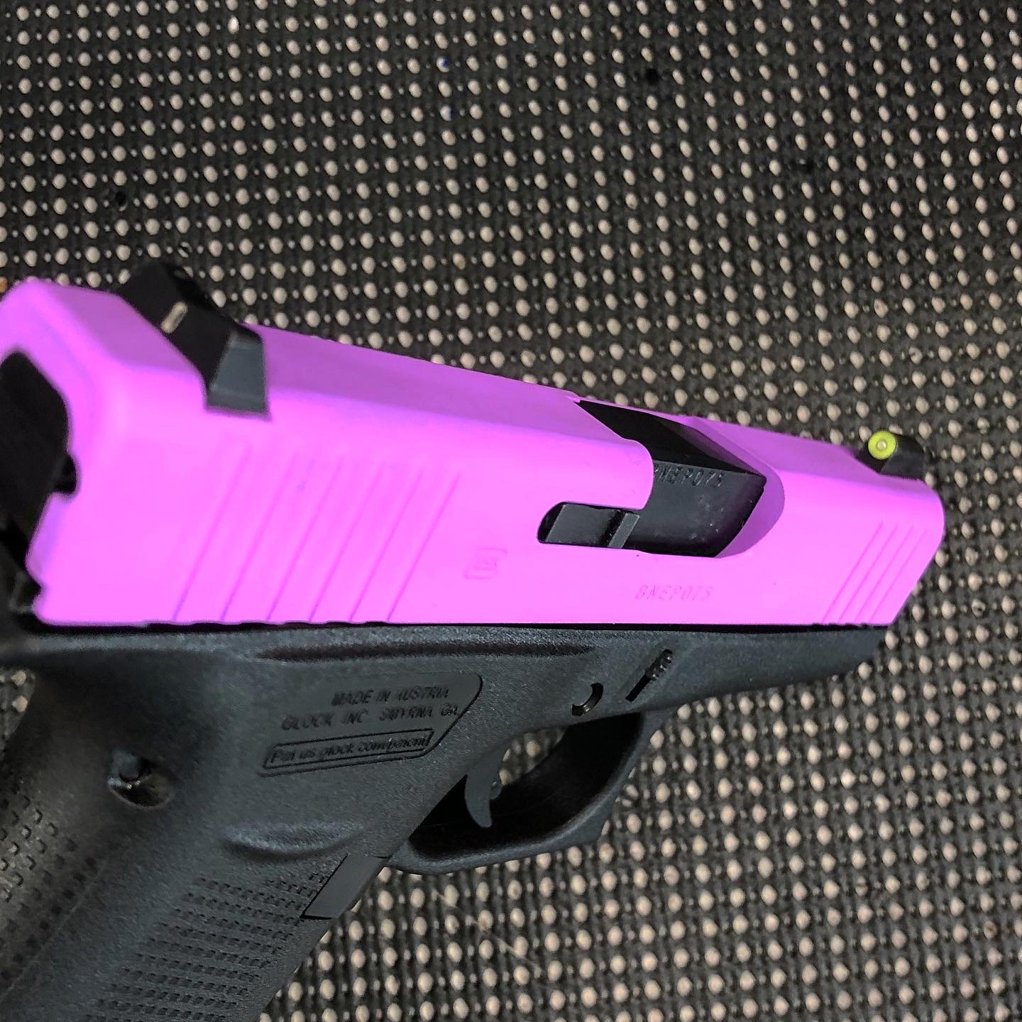 Glock 43X Cerakoted using Purplexed | Cerakote