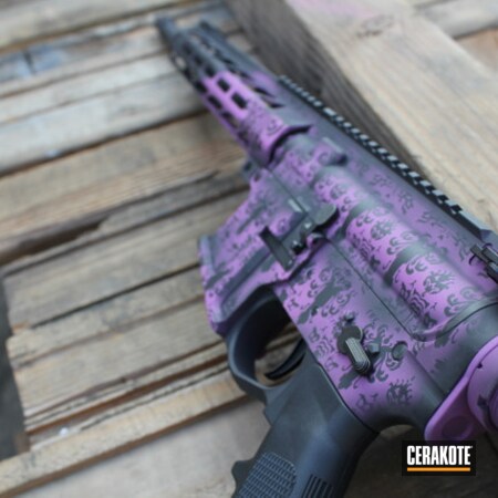 Powder Coating: Graphite Black H-146,5.56,S.H.O.T,Bright Purple H-217,Tactical Rifle,Rifle