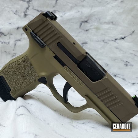 Powder Coating: S.H.O.T,Sig Sauer,p365,Look A Like,Hesseling and Sons,Custom Mix,Sig P365,Hesseling,Coyote Tan H-235,Custom