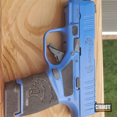 Powder Coating: 9mm,NRA Blue H-171,S.H.O.T,Springfield Armory,Hellcat