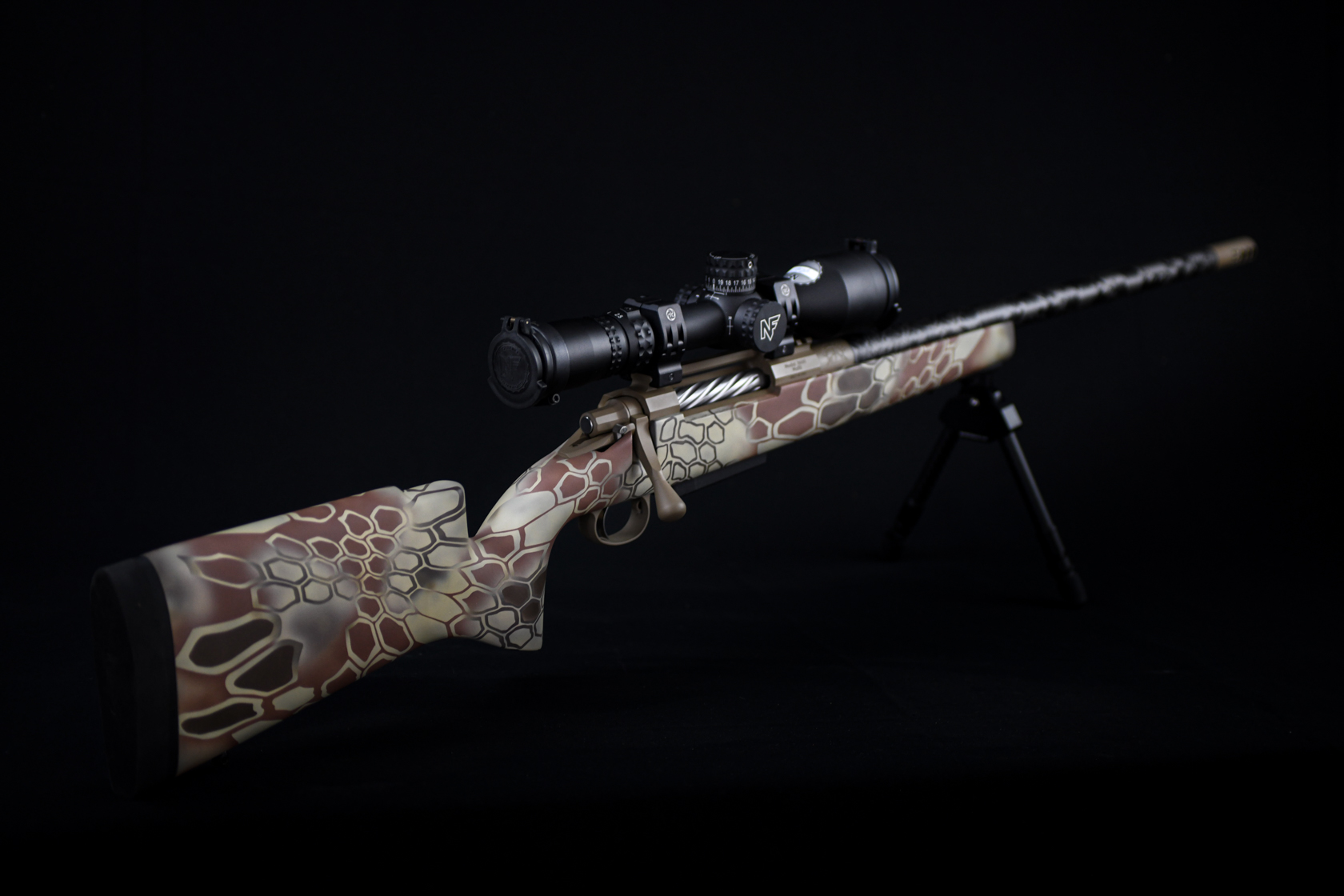SMR Bolt Action Rifle Cerakoted using Sniper Green, FS Field Drab and ...