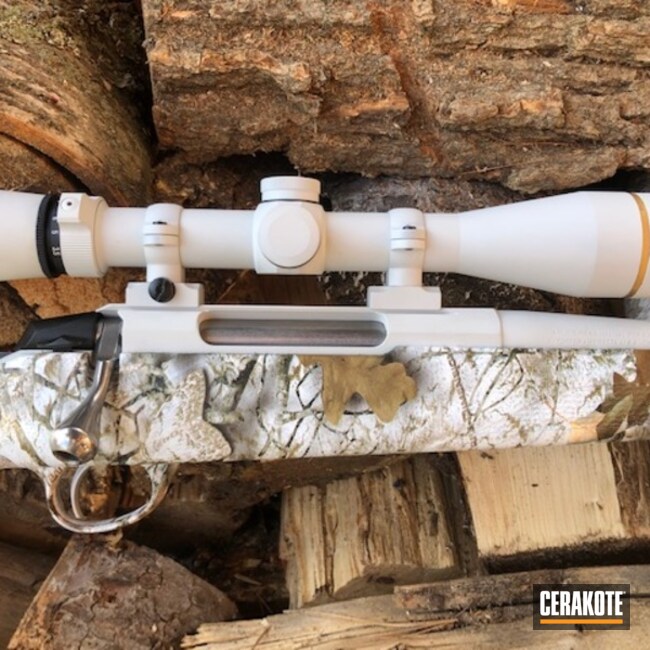 Tikka T3x And Leupold Scope Cerakoted Using Frost And Matte Ceramic Clear