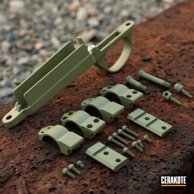 Bergara Rifle Parts Cerakoted Using Multicam® Dark Green