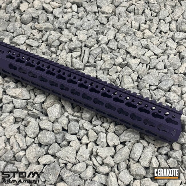 Bcm Kmr Handguard Cerakoted Using Wild Purple