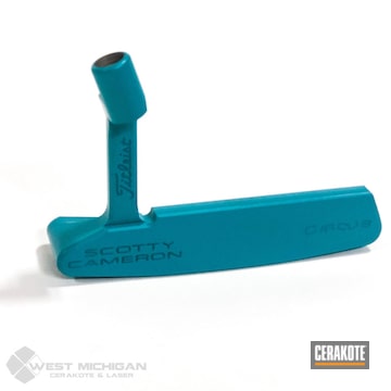 Scotty Cameron Putter Cerakoted Using Aztec Teal