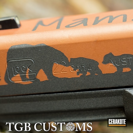 Powder Coating: Glock,Mama Bear,COPPER H-347,S.H.O.T,Tungsten H-237,.40,G22,Handguard