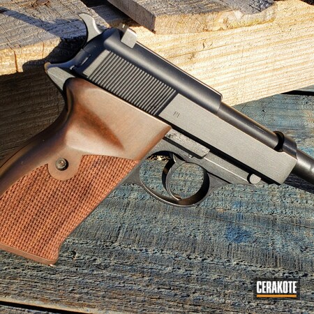 Powder Coating: 9mm,S.H.O.T,Pistol,Midnight Blue H-238