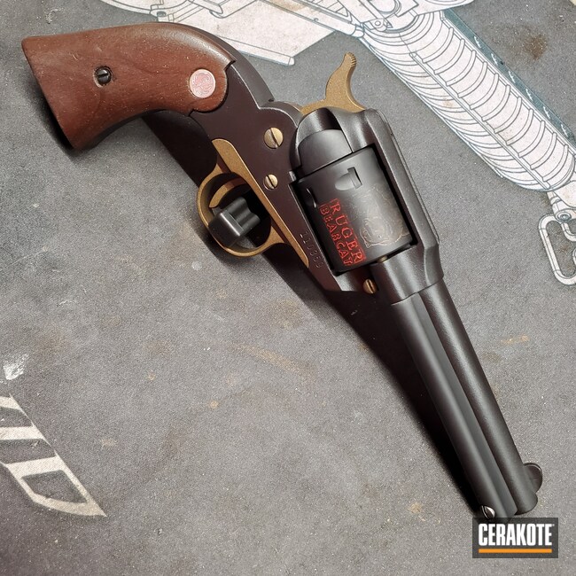 Ruger Bearcat Revolver Cerakoted using Armor Black and Ruger Bearcat Revolver Cerakoted using Armor Black and
