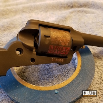 Ruger Bearcat Revolver Cerakoted Using Armor Black And Burnt Bronze