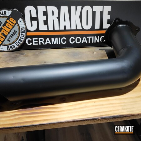 Powder Coating: CERAKOTE GLACIER BLACK C-7600,Automotive,KTM,Exhaust