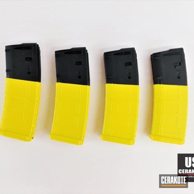 Magpul Pmag Cerakoted Using Electric Yellow