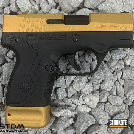 Powder Coating: Graphite Black H-146,S.H.O.T,Beretta,Gold H-122,Nano,Handgun