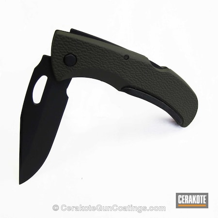 Powder Coating: Knives,Gerber,Armor Black H-190,O.D. Green H-236