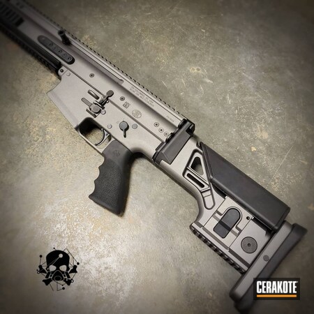 Powder Coating: SCAR 17,#FN Scar,S.H.O.T,Crushed Silver H-255,Tactical Rifle,SCAR,FN