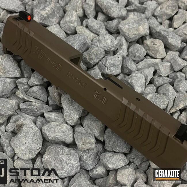 Springfield Armory Xd-40 Cerakoted Using M17 Coyote Tan