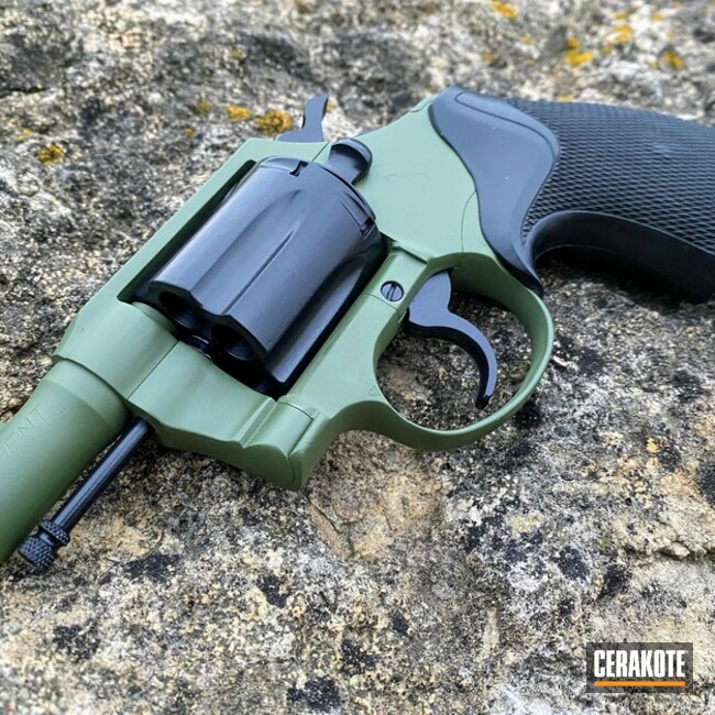 Colt Agent Revolver Cerakoted Using Blackout And Multicam® Dark Green