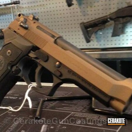 Powder Coating: Handguns,Beretta,Burnt Bronze H-148