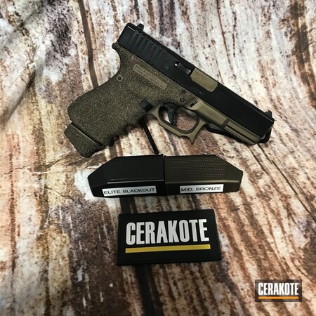 Powder Coating: Midnight Bronze H-294,Glock,BLACKOUT E-100,S.H.O.T,Pistol,Glock 19