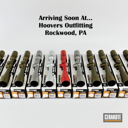 Powder Coating: Satin Aluminum H-151,Scopes,S.H.O.T,Scope,Vortex Scope,Sonora,RUBY RED H-306,Burnt Bronze H-148,Vortex,Gun Parts,Titanium H-170