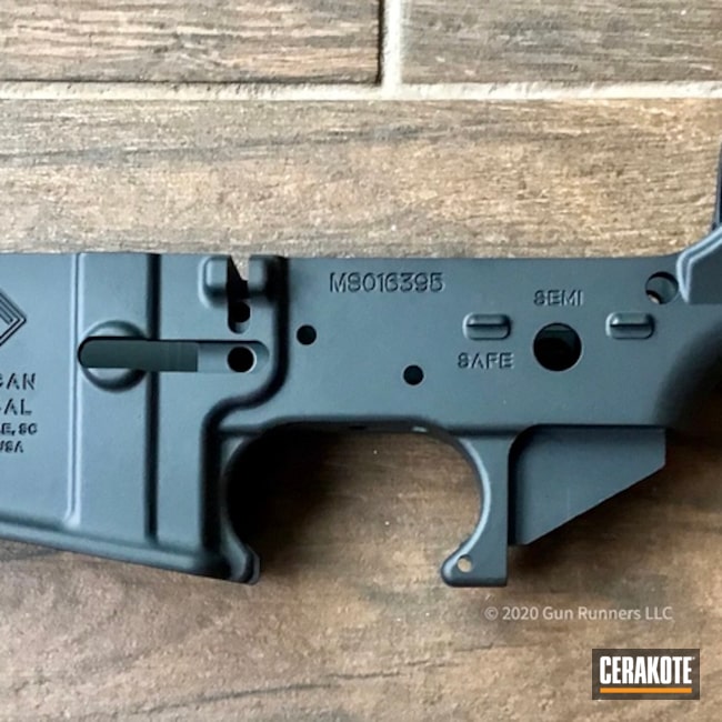 American Tactical Lower Cerakoted Using Graphite Black