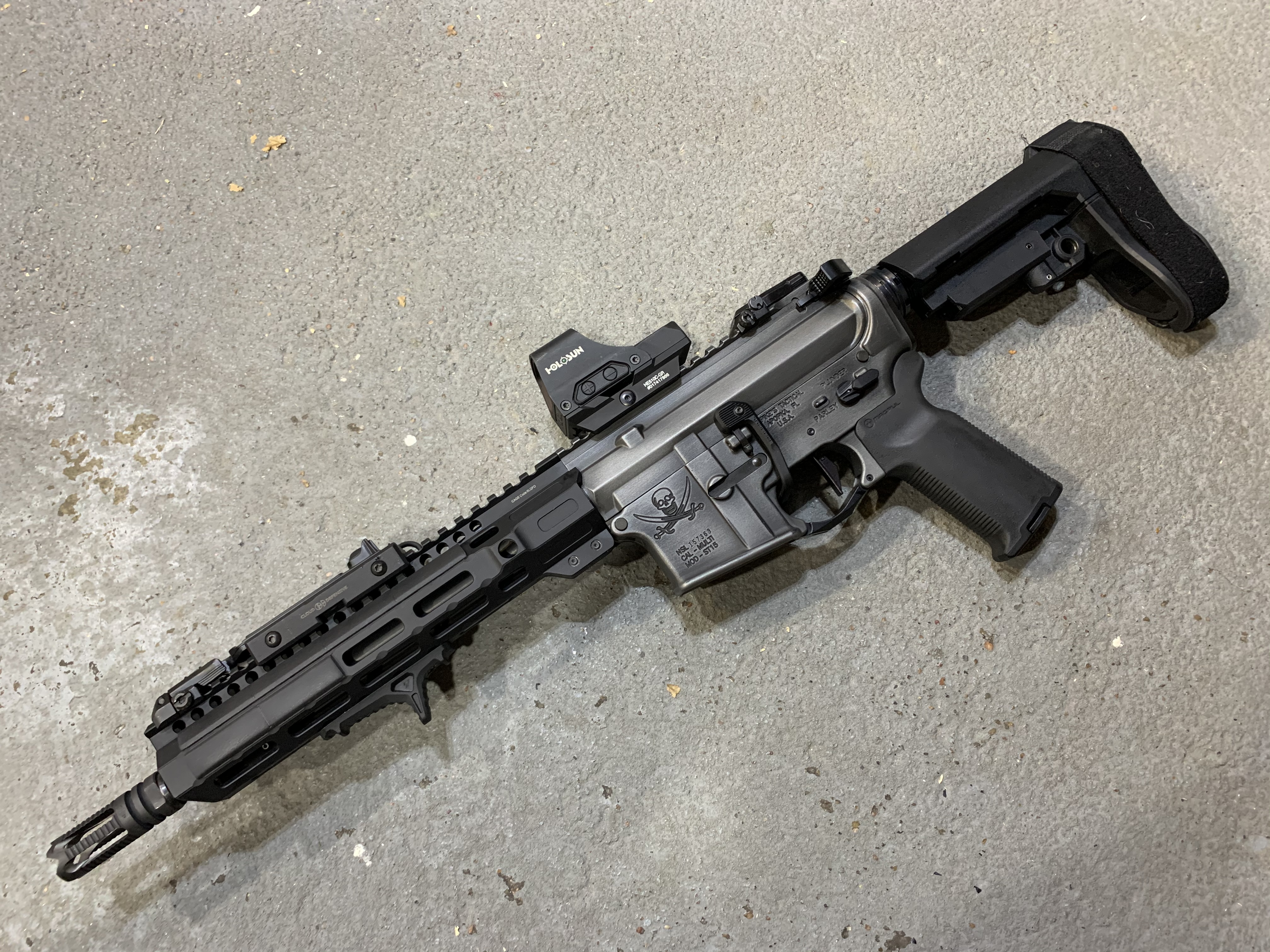 AR Cerakoted using Tactical Grey and Graphite Black | Cerakote