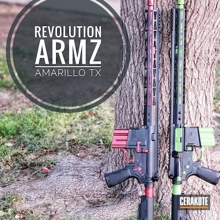 Powder Coating: #WarockCustoms,Revolution Armory,.223 Wylde,Aero,Anderson,Strike Industries,Zombie Green H-168,Iron Man Red,His and Hers,Armor Black H-190,CMMG,AM15,16 Gauge,Rosco Bloodline