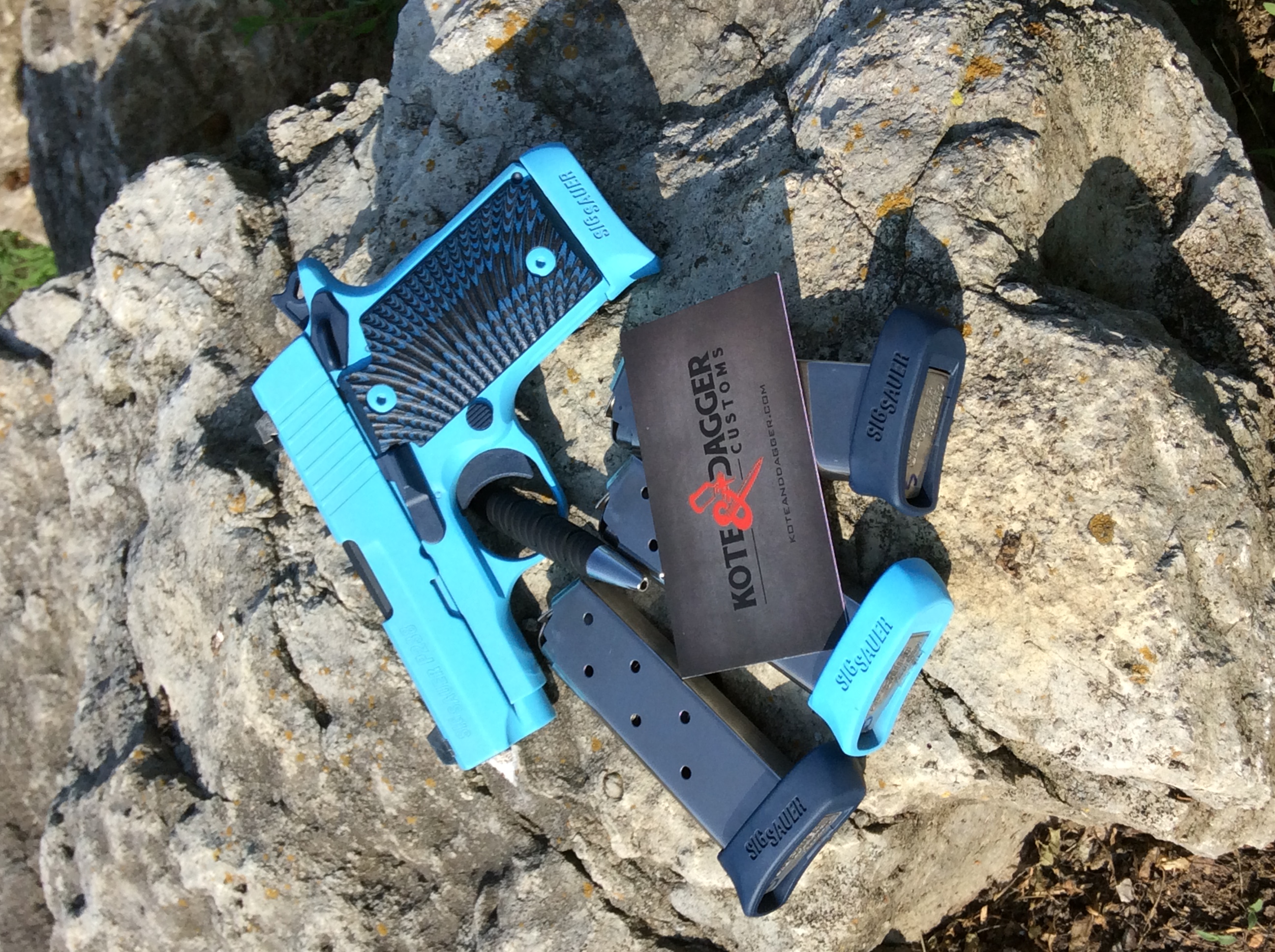 Blue Raspberry Cerakote SIG Sauer P238 Cerakoted using Blue Raspberry | Cerakote