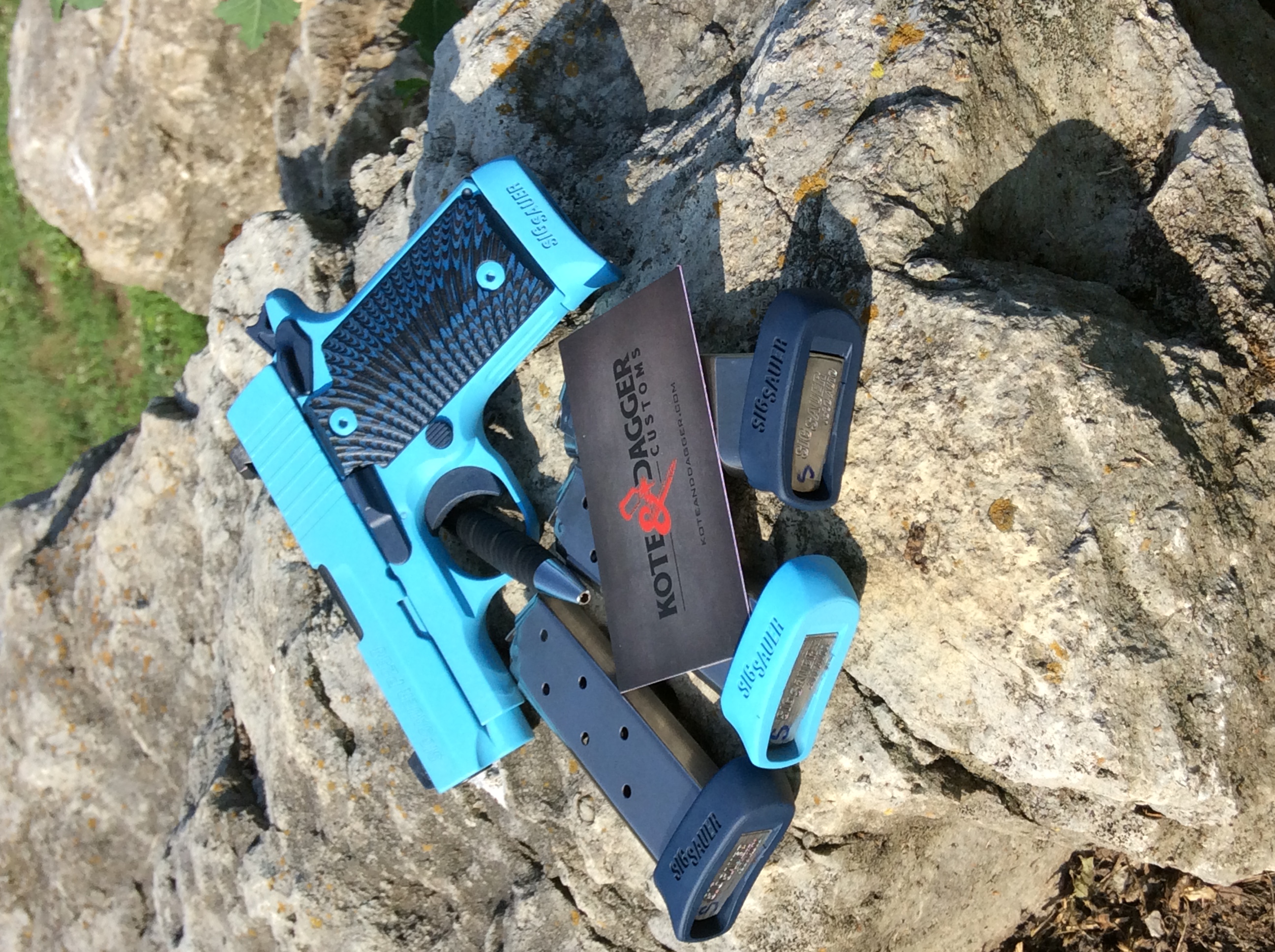 Blue Raspberry Cerakote SIG Sauer P238 Cerakoted using Blue Raspberry | Cerakote