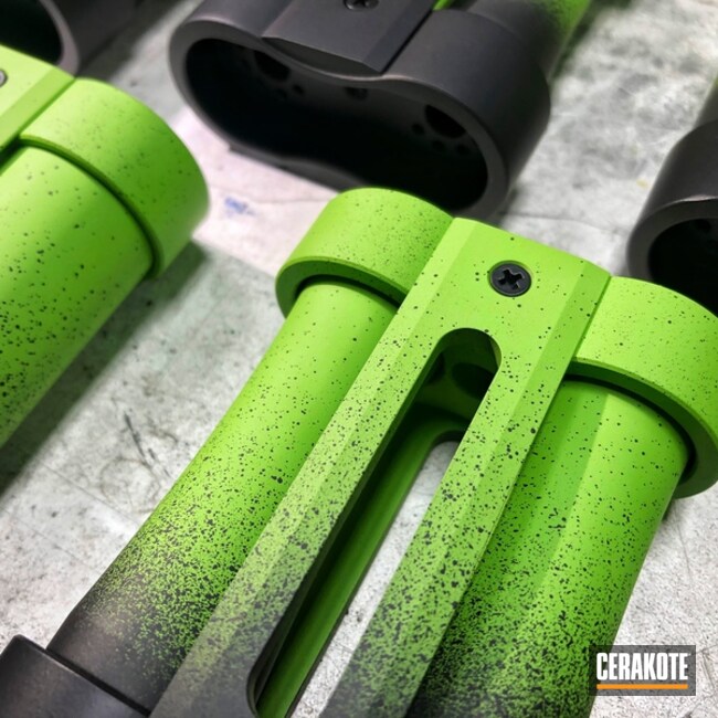 Custom Vape Mods Cerakoted Using Zombie Green And Graphite Black
