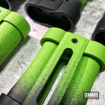 Custom Vape Mods Cerakoted Using Zombie Green And Graphite Black