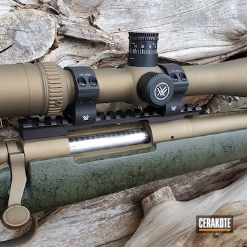 Remington 700 And Vortex Scope Cerakoted Using O.d. Green And Burnt Bronze