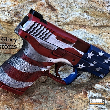 Powder Coating: Smith & Wesson,S.H.O.T,FIREHOUSE RED H-216,Rebel Flag,Confederate Flag,Graphite Black H-146,Distressed,Snow White H-136,NRA Blue H-171,M&P40,American Flag,S&W,Distressed American Flag