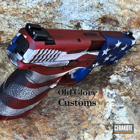 Powder Coating: Smith & Wesson,S.H.O.T,FIREHOUSE RED H-216,Rebel Flag,Confederate Flag,Graphite Black H-146,Distressed,Snow White H-136,NRA Blue H-171,M&P40,American Flag,S&W,Distressed American Flag