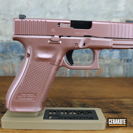 Powder Coating: ROSE GOLD H-327,9mm,Firearm,Glock,Rose Gold,S.H.O.T,Pistol,Glock 45