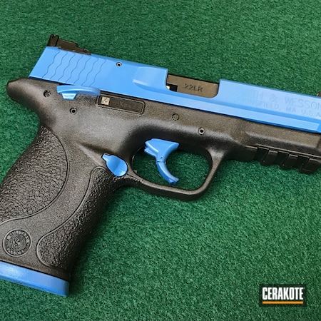 Powder Coating: Compact,S.H.O.T,.22,.22LR,M&P,S&W,Handgun,Sea Blue H-172