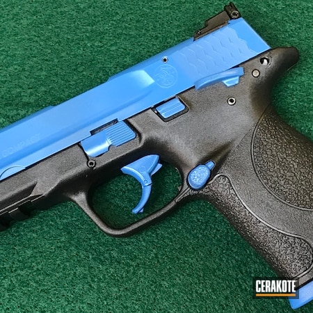 Powder Coating: Compact,S.H.O.T,.22,.22LR,M&P,S&W,Handgun,Sea Blue H-172