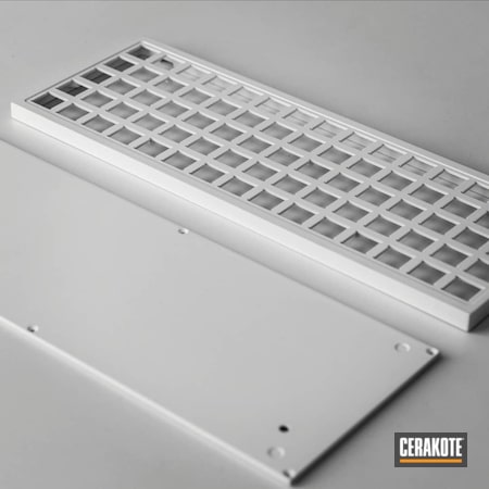 Powder Coating: Keyboard,Stormtrooper White H-297,Custom Keyboard,Custom Toetsen Board