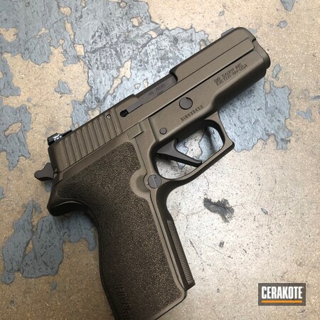 Powder Coating: Midnight Bronze H-294,Sig Sauer P227,S.H.O.T,Sig Sauer,Handguns,VORTEX® BRONZE H-293,Pistol