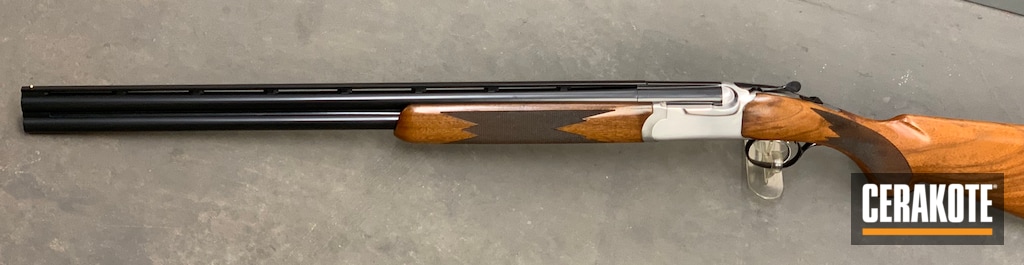 Ruger Red Label Shotgun Cerakoted using Blackout | Cerakote