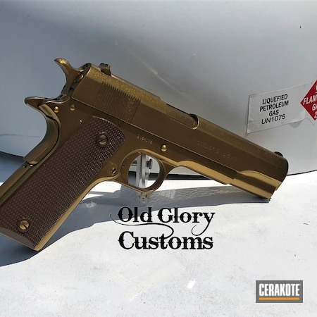 Powder Coating: Gun Candy Ingot,1911,Gloss Black H-109,S.H.O.T,Colt 1911,.45,HIGH GLOSS CERAMIC CLEAR MC-160,Colt