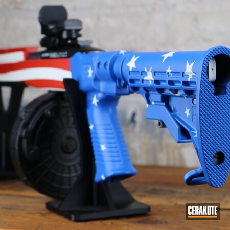 Powder Coating: AR,NRA Blue H-171,S.H.O.T,Stormtrooper White H-297,American Flag,FIREHOUSE RED H-216,Ruger,Red White And Blue