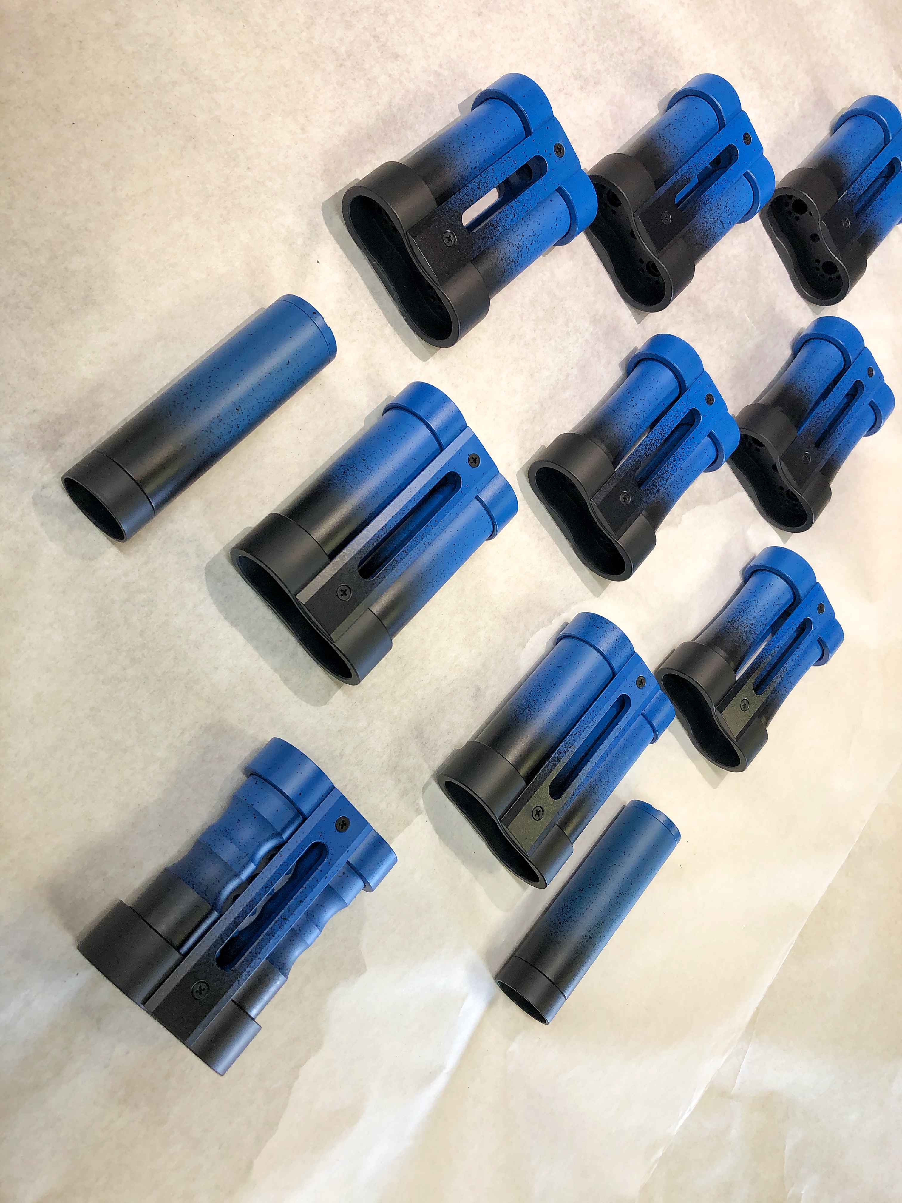 Mods Cerakoted using NRA Blue and Graphite Black| Cerakote