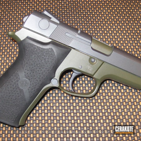 Powder Coating: Smith & Wesson,Handguns,O.D. Green H-236,Tungsten H-237
