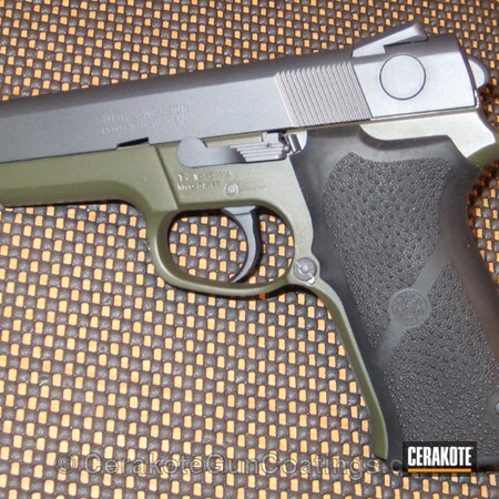 Powder Coating: Smith & Wesson,Handguns,O.D. Green H-236,Tungsten H-237
