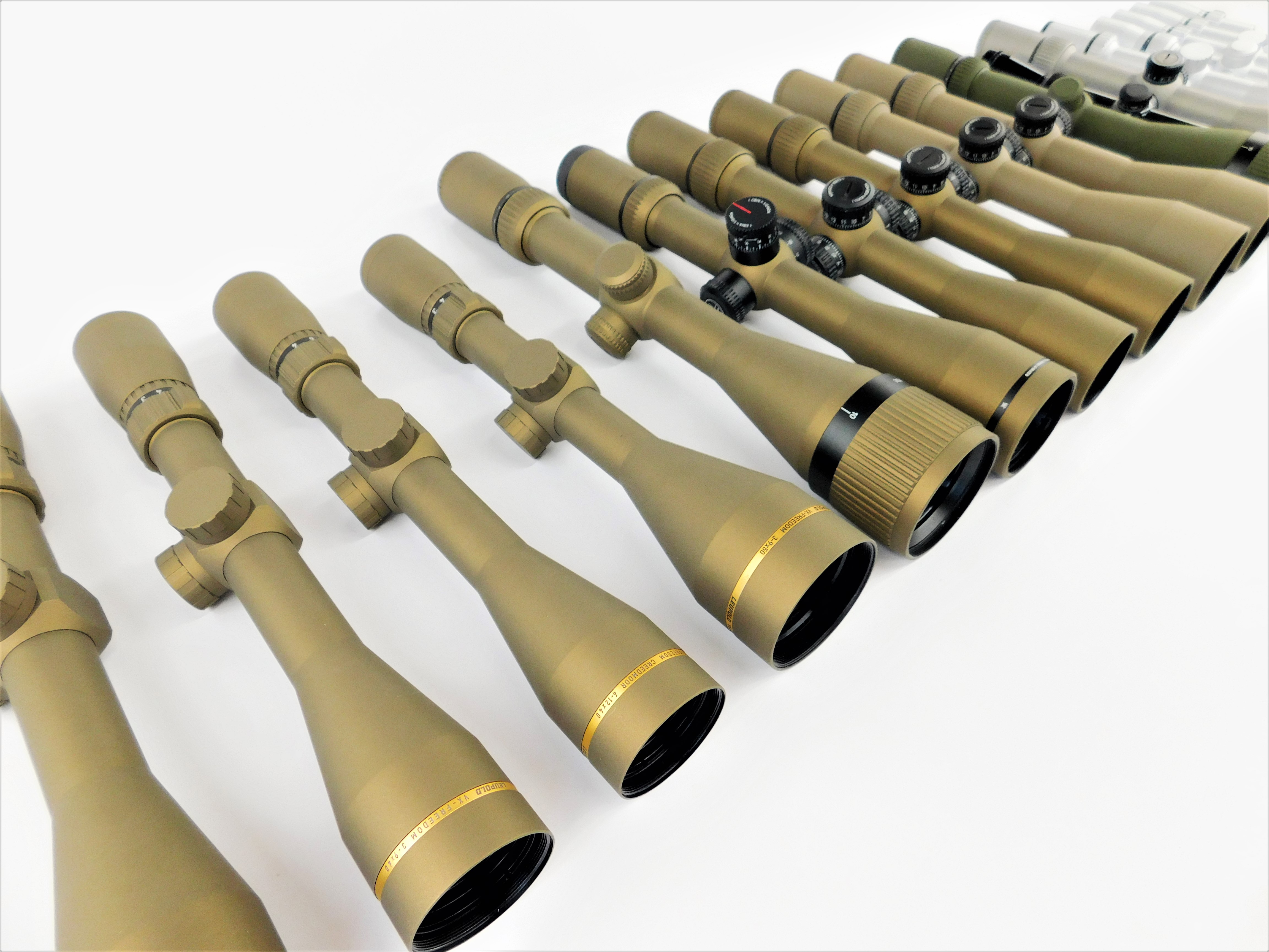 Leupold and Vortex Scopes Cerakoted using Satin Aluminum, Titanium and ...