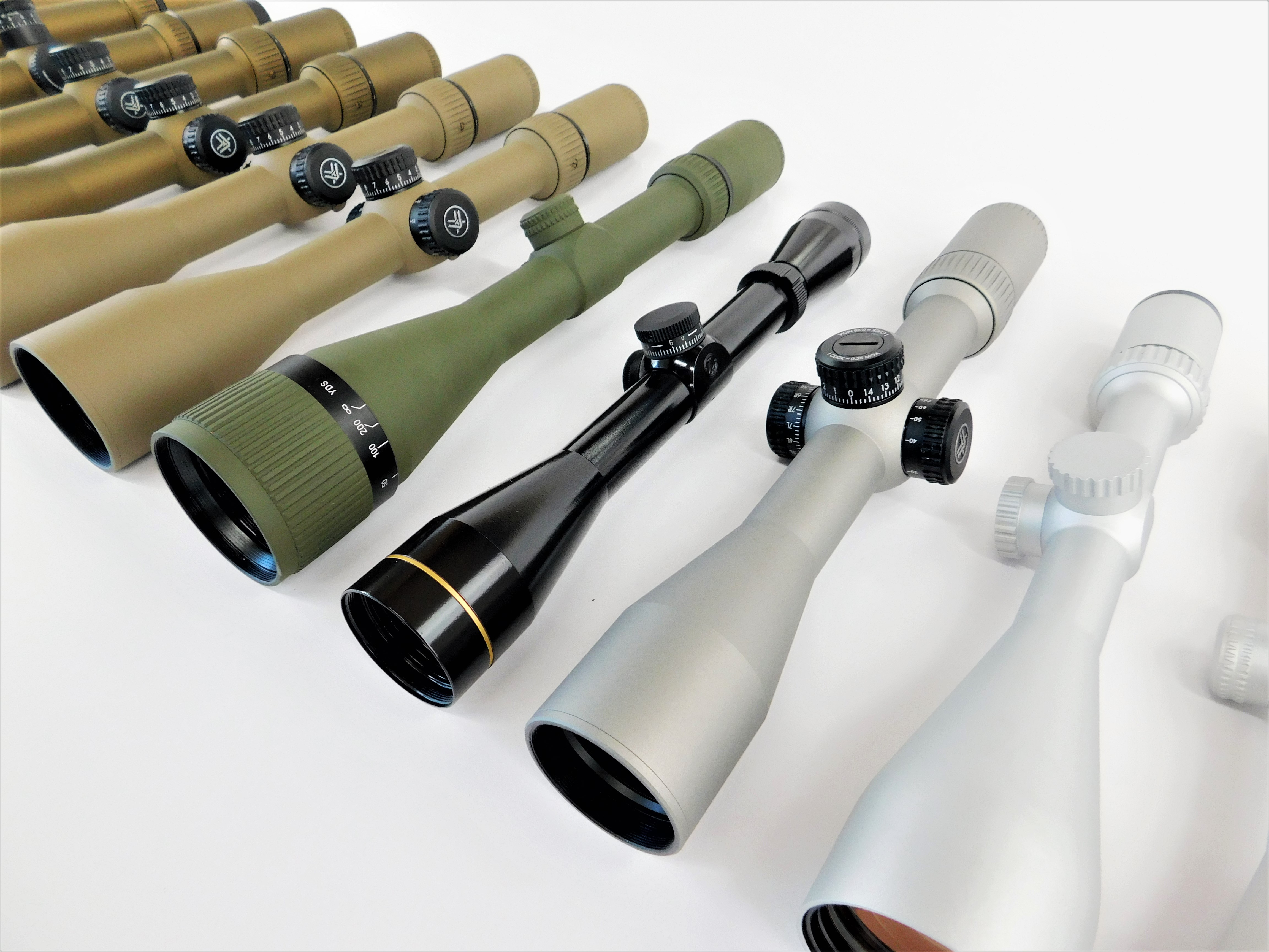 Leupold and Vortex Scopes Cerakoted using Satin Aluminum, Titanium and ...