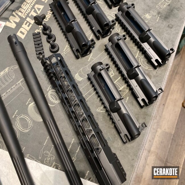 Gun Parts Cerakoted using Graphite Black | Cerakote