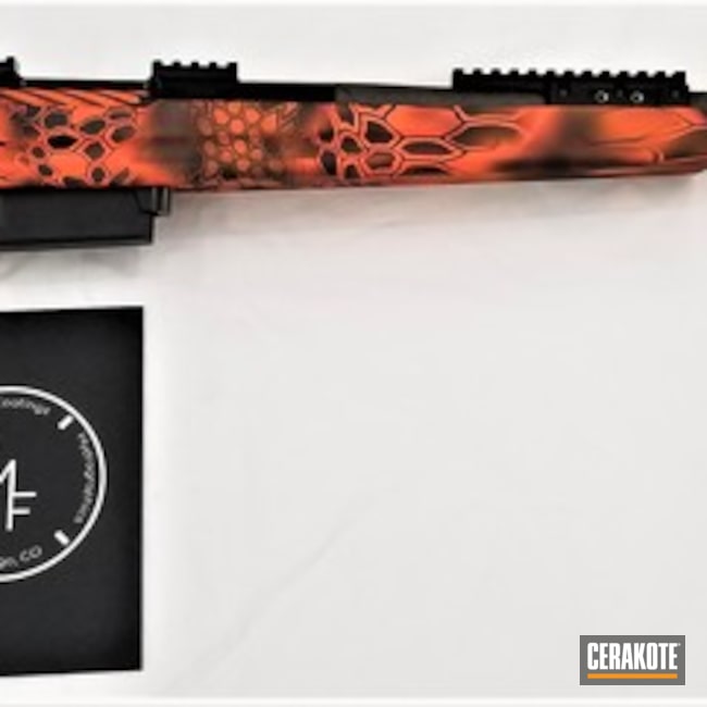 Kryptek Rmp Rifle Cerakoted Using Hunter Orange And Graphite Black